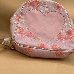 Betsy Johnson pastel heart backpack